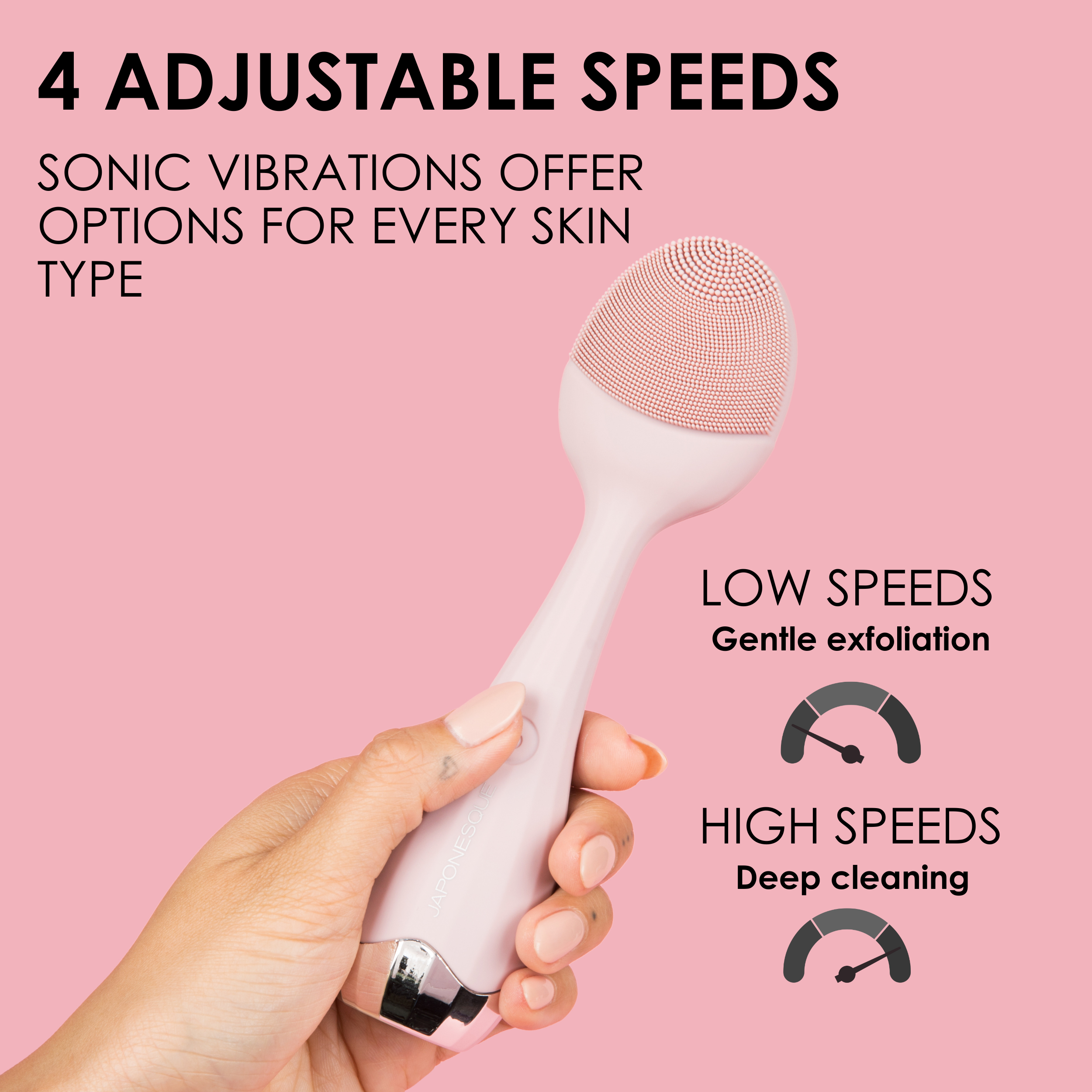 Japonesque SKINTherapy Rejuvenating Sonic Facial Cleanser, Rechargeable Waterproof Cleansing Device With Silicone Brush - Lift, Firm, And Tone Skin Japonesque SKINTherapy Rejuvenating Sonic Facial Cleanser, Rechargeable Waterproof Cleansing Device With Silicone Brush - Lift, Firm, And Tone Skin