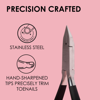 Toenail Nipper & Cuticle Pusher Soft Touch