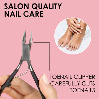Toenail Nipper & Cuticle Pusher Soft Touch