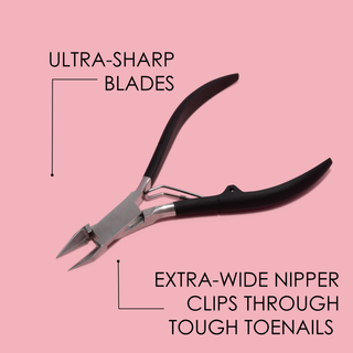 Toenail Nipper & Cuticle Pusher Soft Touch